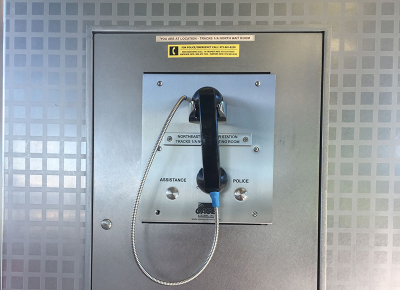 Newark Faceplate Emergency Phone Installation
