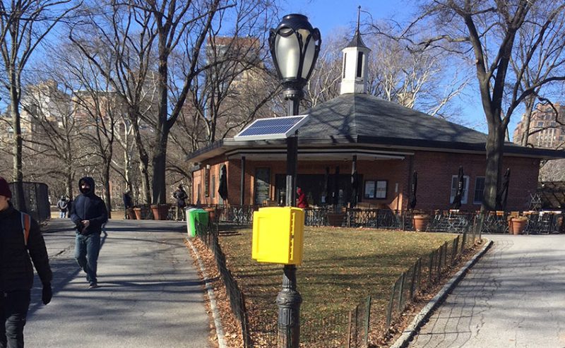 Lexan Call Box Emergency Phone Installation in Central Park, NY